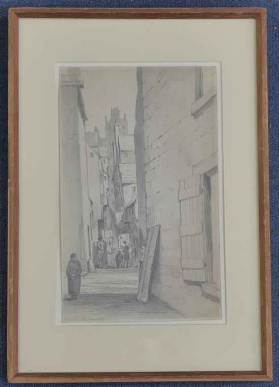 Sir Francis Chantrey (1781-1841) Cowgate, Edinburgh, 9 x 5.5in.